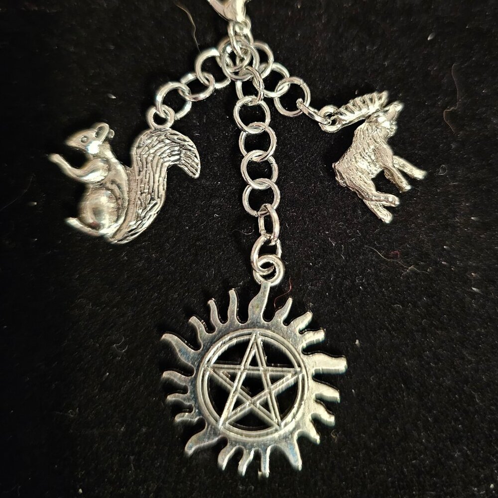Bag Clip Handmade Supernatural Winchester Charm